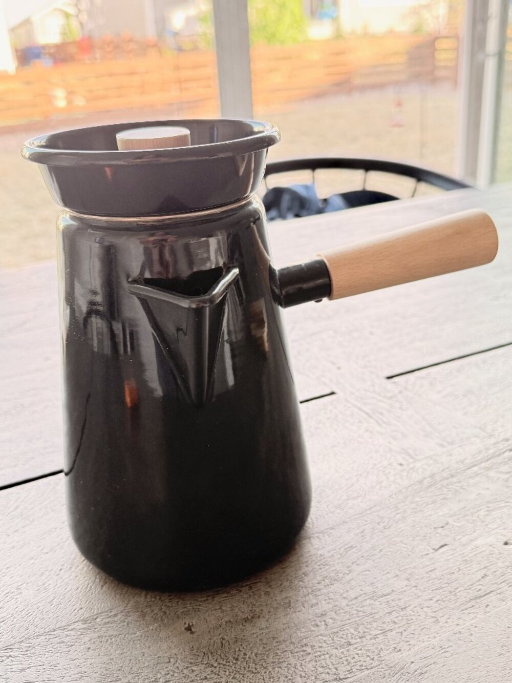 Umbra Shift Cowboy Coffee Maker Pitcher Black Minimalist - Picture 3 of 5